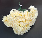 Buchet cu hortensii artificiale crem, flori mari 52cm